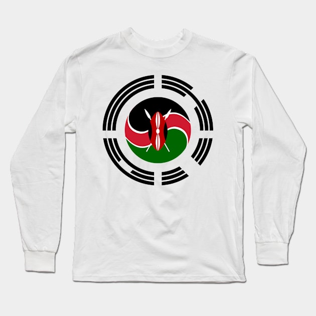 Kenyan Korean Multinational Patriot Flag Series Long Sleeve T-Shirt by Village Values